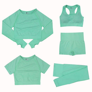 Women's 2/3/5 Piece Workout Sportswear Set