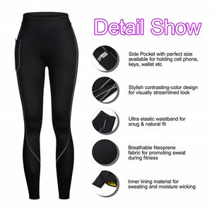 Neoprene Heat Leggings With Sweat Technology