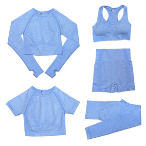 Women's 2/3/5 Piece Workout Sportswear Set