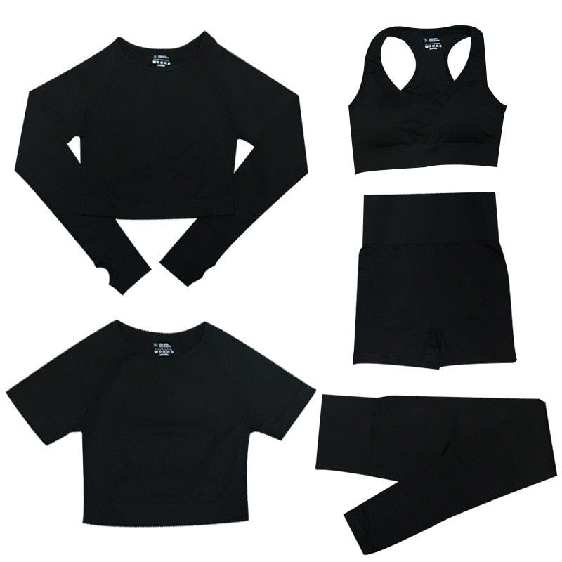 Women's 2/3/5 Piece Workout Sportswear Set